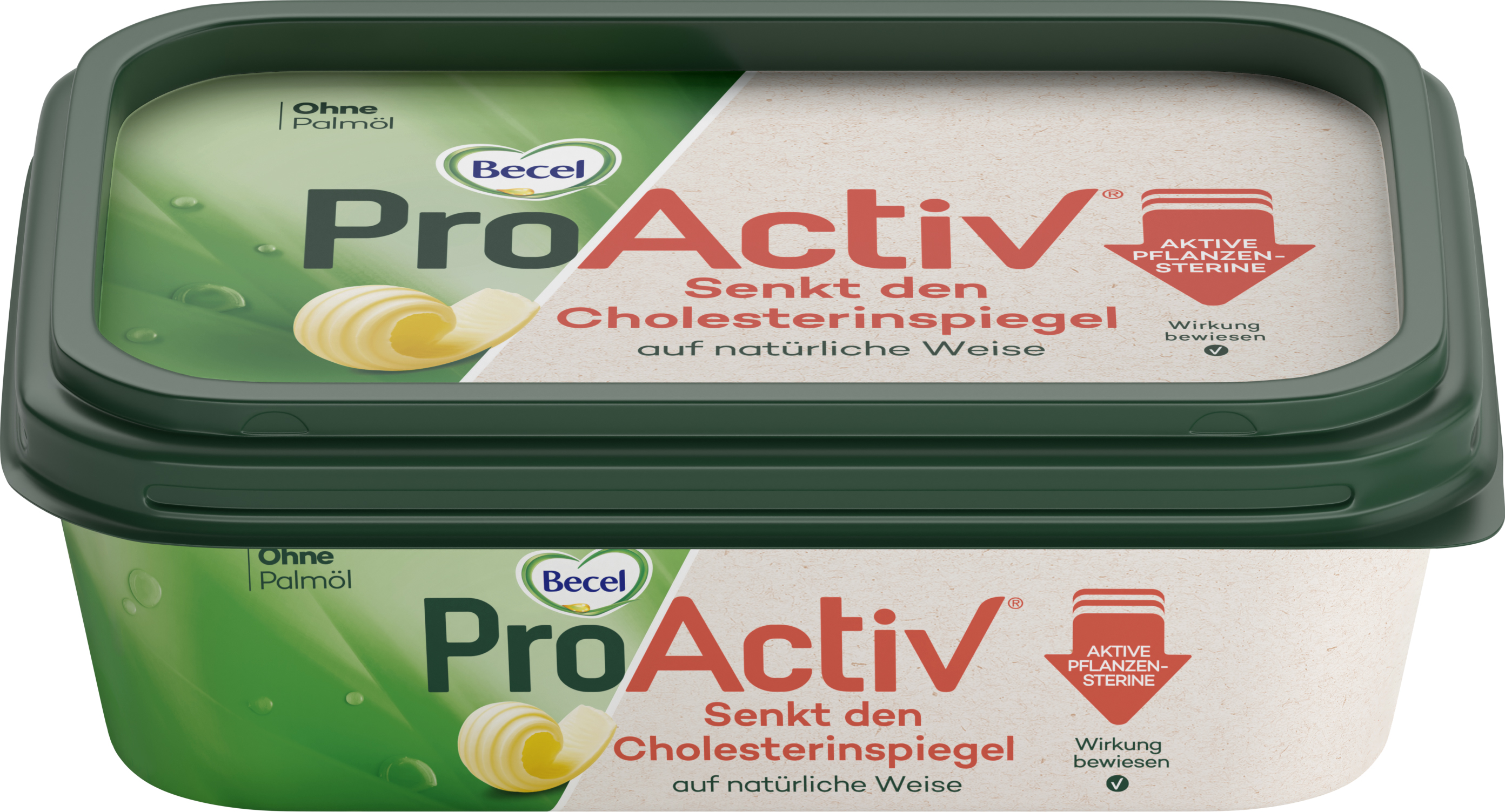 Becel ProAc 40%Fett 225g POF Becel ProActiv with added plant sterols is a half-fat margarine for conscious nutrition with high cholesterol levels.
It is ideal for spreading on bread or melting on cooked vegetables and boiled potatoes.
Becel ProActiv is 100% plant based, free from palmoi and also contains essential polyunsaturated fatty acids (omega 3 and omega 6).
