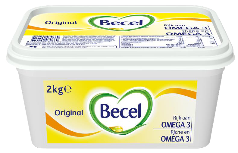 Becel Marg. Brotaufstr 2kg Das gute an Becel Sandwich-Crème ist: - Reich an mehrfach ungesättigten Fettsäuren (Omega 3 & 6) - Aus ungehärteten Ölen Gesättigte Fettsäuren in der Ernährung durch ungesättigte Fettsäuren (wie z.B. Omega 3 & 6) zu ersetzen, trägt zur Aufrechterhaltung eines normalen Cholesterinspiegels bei. Daneben ist eine abwechslungsreiche, ausgewogene Ernährung und gesunde Lebensweise sehr wichtig.